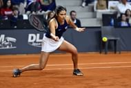 Emma Raducanu at the 2024 Billie Jean King Cup.